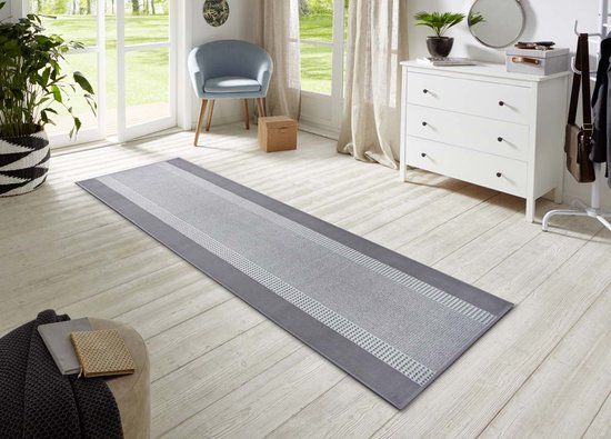 Hanse Home Tapijtloper band - lichtgrijs - 80x350 cm
