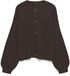 VERO MODA VMLEA LS O-NECK CARDIGAN NOOS Dames Trui Bruin