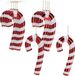 Christmas Decoration Koopman International Christmas Decoration kersthangers/kerstornamenten zuurstokken - 12x - kunststof - 17 cm