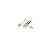 M-Cab 7003312 OM3 LC-SC 50/125MJU 10m LSZH LWL Duplex Jumper kabel aqua