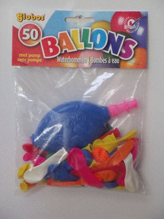 Heutink Waterballonnen | 50 stuks incl. pomp