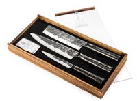 Forged Brute Messenset 3-delig - Koksmes, Hakbijl en Universeel mes - RVS