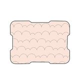 Bonamaison Digitale bedrukte muismat, antislip onderkant, voor kantoor en thuis, afmetingen: 22x18 cm