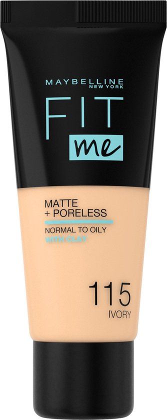 Maybelline New York Fit Me Matte + Poreless Foundation - 115 Ivory - 30ml