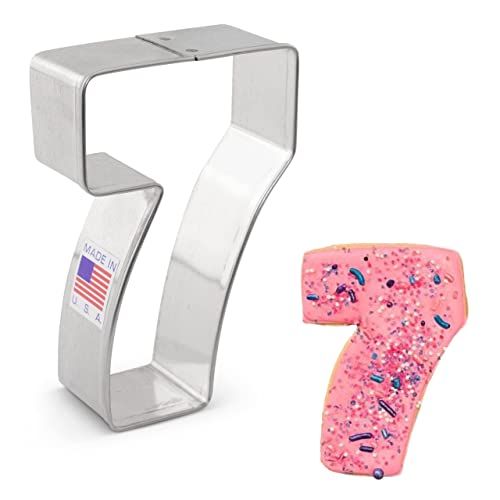 Ann Clark Cookie Cutters Nummer Zeven / #7 Cookie Cutter, 8,3 cm