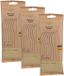 Merkloos BBQ/verjaardag/camping wegwerp bestek - messen - 108x - bamboe - 17 cm