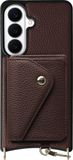 AVY Leren Hoesje Geschikt voor Samsung Galaxy S26 Plus | Met Magnetische Kaarthouder | Compatibel met MagSafe | Leather Case met Wallet | Chocolate