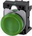 Siemens 3SU1102-6AA40-1AA0 Verlichte melder Plat Groen 24 V/AC, 24 V/DC 1 stuk(s)
