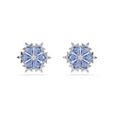 Swarovski Magic Oorstekers, Blauw, Zilverkleurig