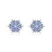 Swarovski Magic Oorstekers, Blauw, Zilverkleurig