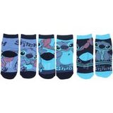 Disney Lilo & Stitch Sokken - 9 Paar - Maat 23/26 - Blauw - Zwart - Kinderen