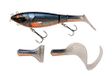 Berkley Zilla Tailswinger, Vishaak, Hard Kunstaas, Eerste Jointed Tailbait op de Markt met Verbazingwekkende Zwemactie en Enorme Veelzijdigheid, Roofvis, Snoek, Unisex, Tweekleurige Fegis, 56g, 140mm