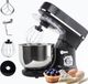 BluMill Keukenmixer - 1200W - 6 Snelheden - 5L - Zwart Chrome