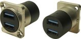 Cliff CP30087 DUAL USB3.0 A-A FT METAL CSK Adaptateur