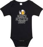 Bellatio Decorations Shoppartners Bv Daddys drinking buddy cadeau romper zwart voor babys - Vaderdag / papa kado / geboorte / kraamcadeau - cadeau voor aanstaande vader 92