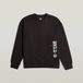 G-Star Sprayed 89 gr loose r sw Heren Sweaters XL Katoen Loose Fit Casual