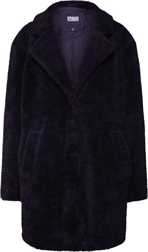Urban Classics - Oversized Sherpa Winterjas - S - Zwart