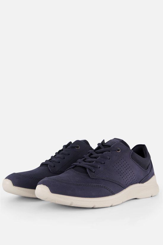 Ecco Irving Sneakers blauw Leer - Maat 45