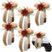 Set de 6 décorations florales pour voiture - Just Married