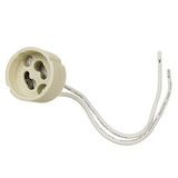 Maclean MCE428 GU10 keramische sokkel keramische fitting fitting van keramiek voor halogeen en led 14 cm kabel 250 volt, 2 A (1 stuks)