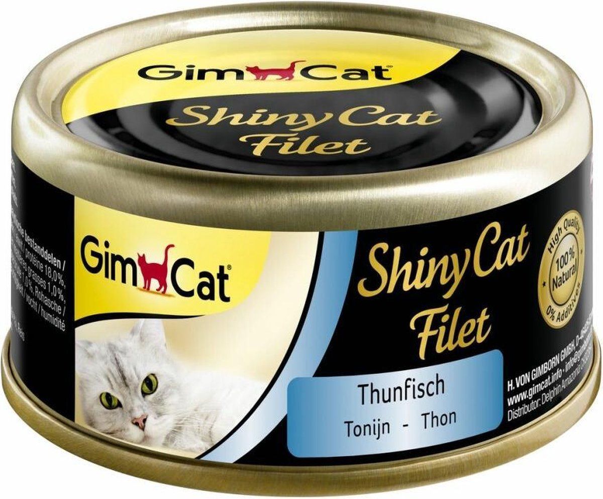 GimCat ShinyCat Filet - Tuna - 24 x 70 gram