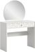 Hioshop Prisma kaptafel 1 lade 1 spiegel wit