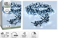 Merkloos Microcluster - 400 LED - 8m - Wit - Timer - Lichtfuncties - Geheugen - Buiten