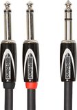Roland Black Series Verbinding insert/splitkabel - 6, 3 mm TRS naar 2x 6, 3 mm jack, lengte: 3m - RCC-10-TR28V2