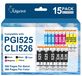 Canon Cartouches d'encre, compatible avec Canon 525/526, 15 pièces, format XL