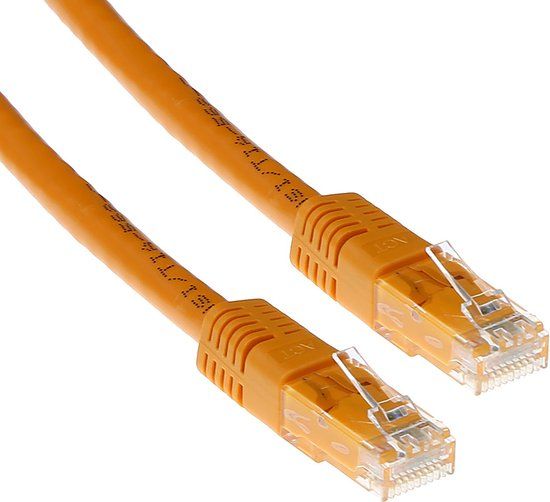 ACT Oranje 3 meter U/UTP CAT6 patchkabel met RJ45 connectoren IB1503