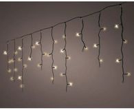 Lumineo Led Icicle 5 meter 119 LED zwart/soft gold