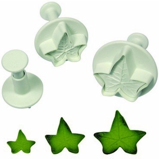PME Uitstekerset Veined Ivy Leaf set van 3