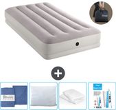 Intex Luchtbed - 1-Persoons - 99 x 191 x 30 cm - Grijs