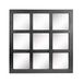 Stonebriar Wandspiegel met zwart geschilderde houten afwerking en bevestigde montagebeugels, 23,5 "x 23,5"