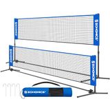 SONGMICS Draagbare Badminton Volleybal Tennis Pickleball Net voor Achtertuin Park
