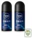 NIVEA MEN Deep Beat Deodorant roller - 50 ml - Verpakking met 2 stuks