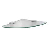 TATAY Plank Dubbel van Aluminium en Glas Gepolijst met 35x12,5x35 cm