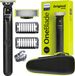 Philips OneBlade Rasierer QP1424 10 Noir Vert avec étui Trimmer Wet Dry