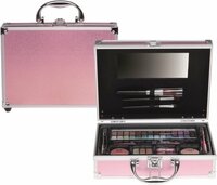 Casuelle Make-up set - 45-delig in koffer - glitter roze