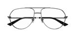 Bottega Veneta Lunettes de vue unisexe Ruthénium Pilote 57mm