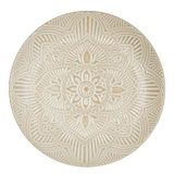 HOME DECO FACTORY KA0455 Beige Ceramic Plate D27 cm