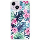 Apple iPhone 14 Tropical aquarelle Verstevigd hoesje met sublimatie bedrukking