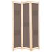 VidaXL Kamerscherm met 3 panelen 120x170x4 cm stof bruin