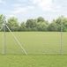 vidaXL - Gelast draadhek met grondbevestiging - 10 x 1,5 m - Zilverkleurig