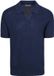 Suitable Polo Riva Bean Linnen Katoen Donkerblauw (navy) - Maat M