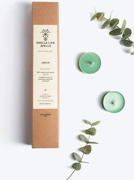 Smells Like Spells Theelichtjes Freyr - patchouli, amber en mirre - 6 stuks