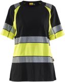 Blåkläder T-shirt High Vis - Zwart/High Vis Geel - S