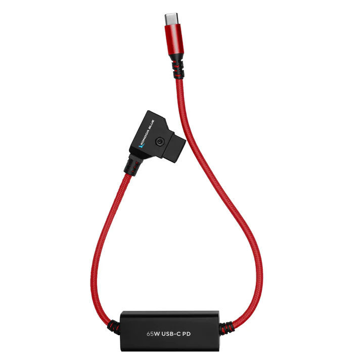 Kondor Blue D-Tap naar USB-C Power Delivery Cable Cardinal Red