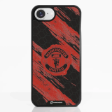 Manchester United Coque de Téléphone 3D Officielle – Design Abstrait Rouge et Noir