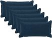vidaXL - Taie d'oreiller - 6 pièces - Bois - Bleu - 40 x 70 cm - Coton satin